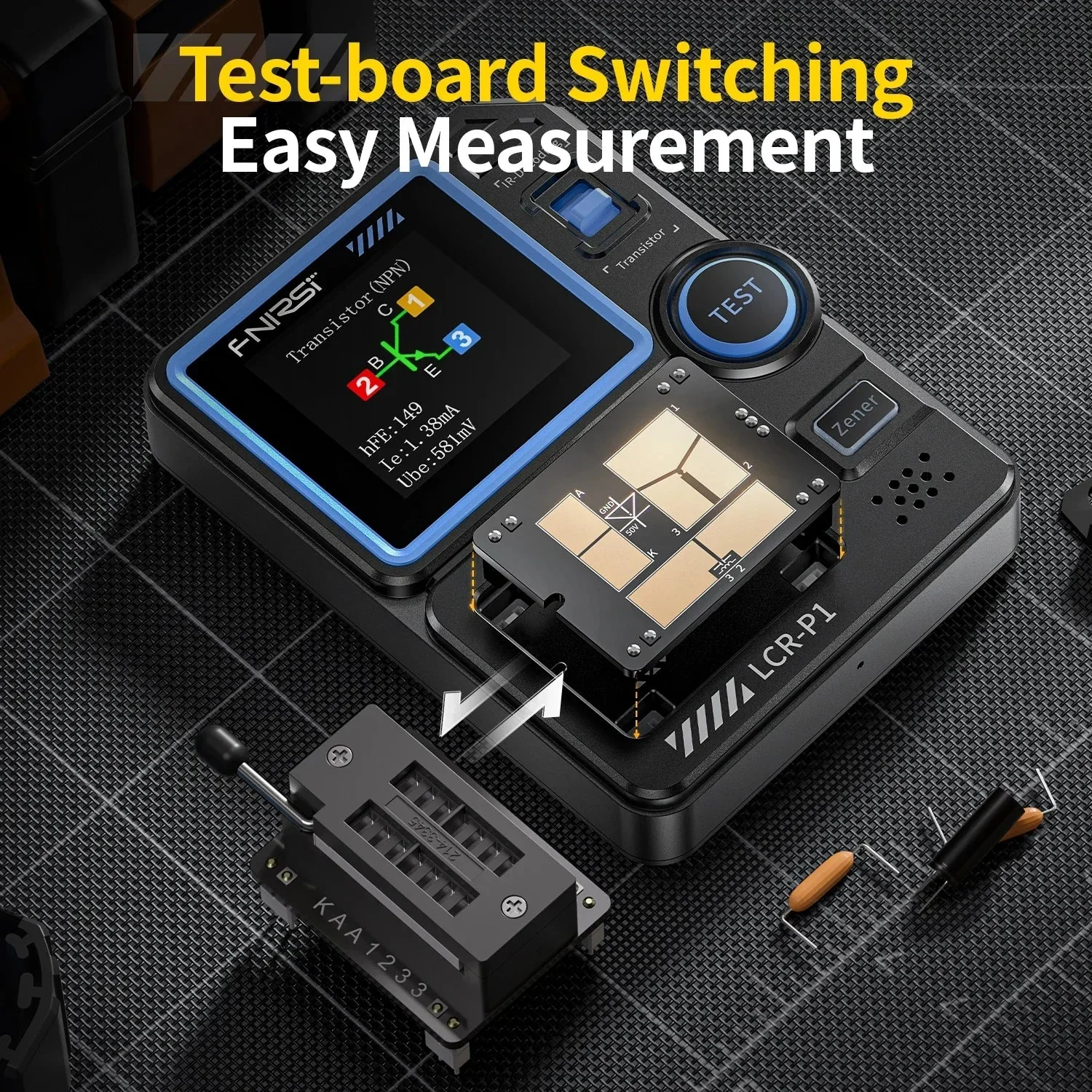 FNIRSI LCR-P1 Multifunction Transistor Tester - Image 4