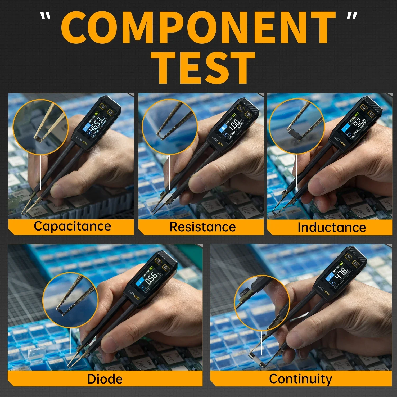 FNIRSI LCR-ST1  Smart Tweezer Mini Tester - Image 4