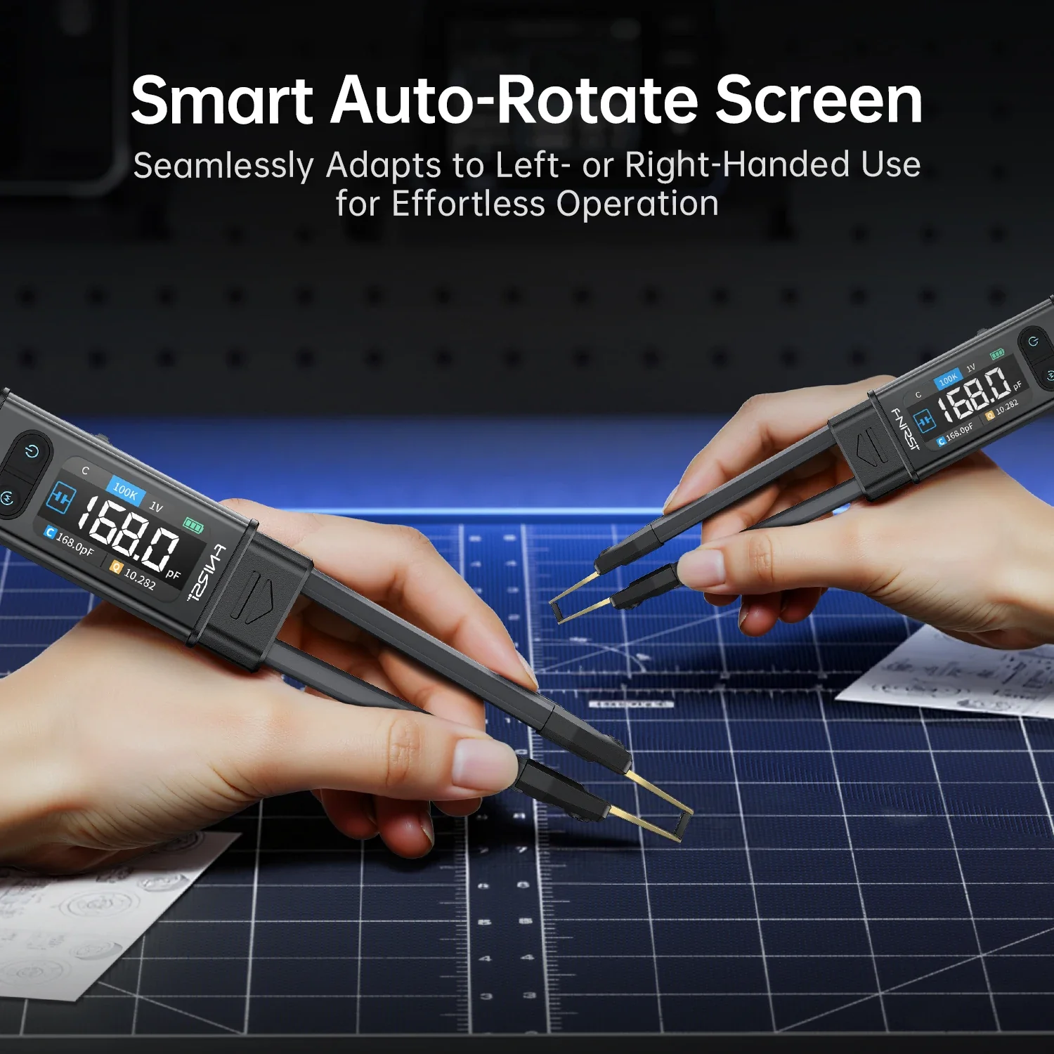 FNIRSI LCR-ST2 2-in-1 Digital Tweezer Bridge LCR ESR Meter Tool - Image 6