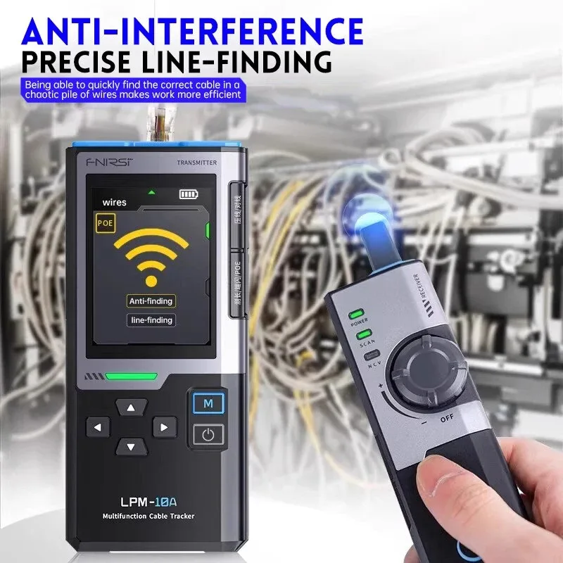 FNIRSI LPM-10A Network Cable Tester Anti-Interference Line Finder POE Test - Image 3