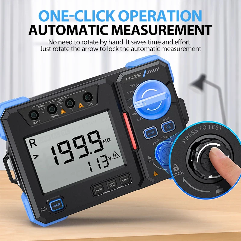 FNIRSI MRT1050 High-Precision Digital Insulation Resistance Tester - Image 2