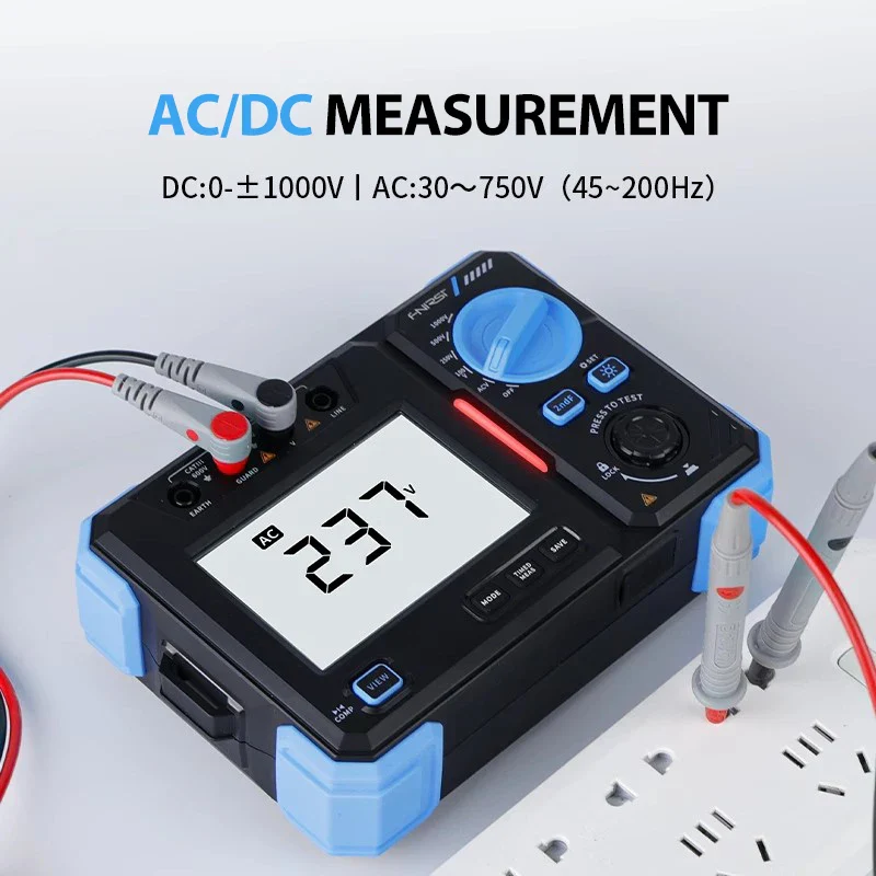 FNIRSI MRT1050 High-Precision Digital Insulation Resistance Tester - Image 4