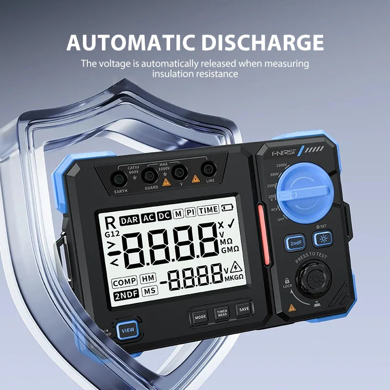 FNIRSI MRT1050 High-Precision Digital Insulation Resistance Tester - Image 5