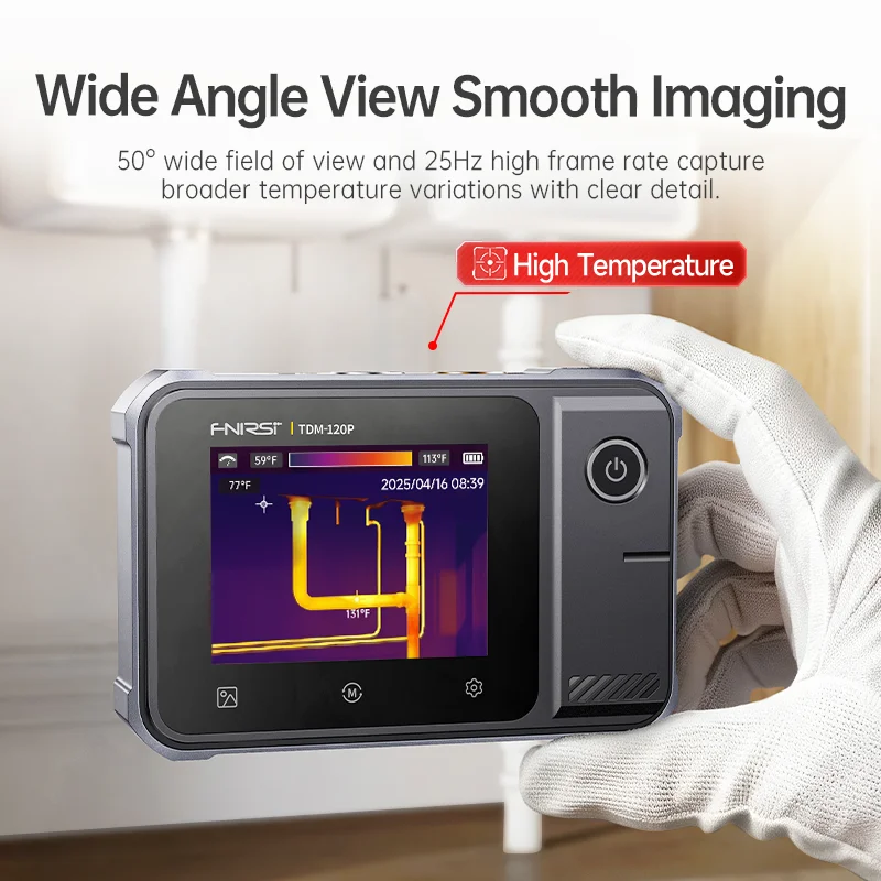 FNIRSI TDM-120/TDM-120P Thermal Imaging Multimeter 2 in 1 IR Camera Tester 120x90 Resolution -20°C~400°C Touchscreen Temperature Alarm - Image 4