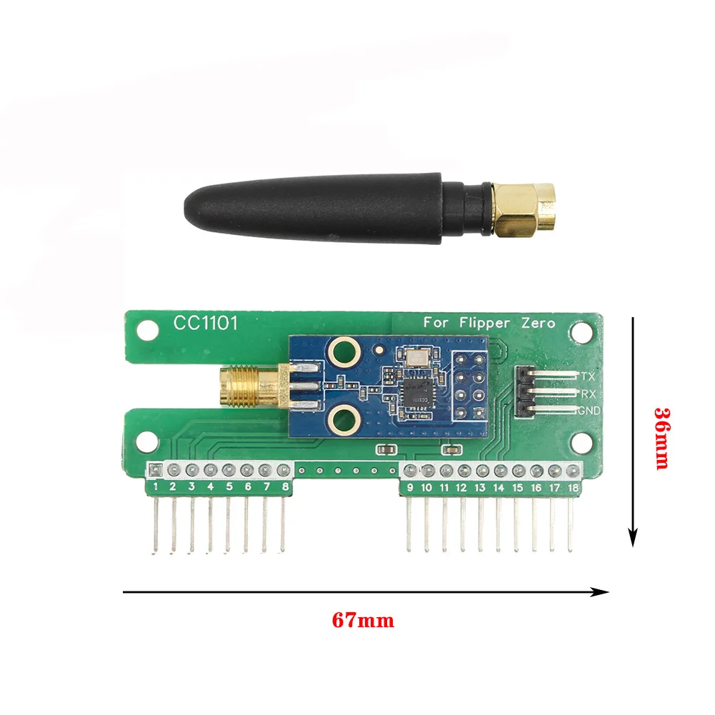 For Flipper Zero WiFi CC1101 433Mhz Development Board Lightweight WiFi Esp32 Development Board SubGhz GPIO 433Mhz Antenna Module - Image 6