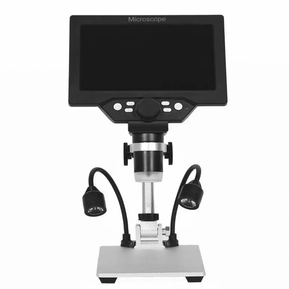 G1200 7-Inch Digital Microscope 1200x Continuous Zoom HD 12MP Industry Microscope Adjustable Stand Built-in Battery Magnifier - Image 5