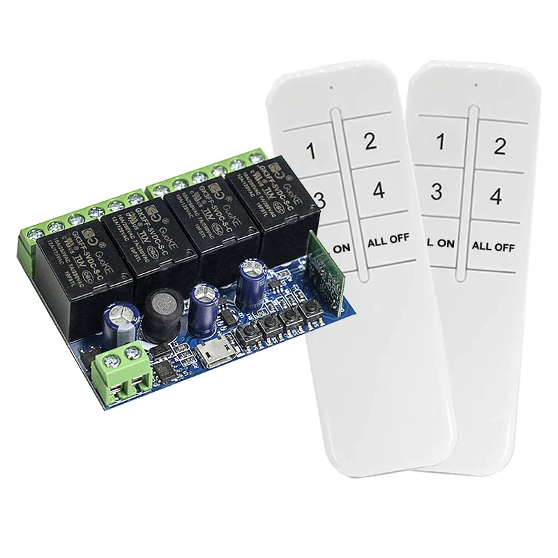 GERMA Input USB 5V DC 5 12 24 36 48V eWeLink Smart Wifi Switch Wireless Relay Receiver Module 4CH Remote Control For Google Home - Image 10