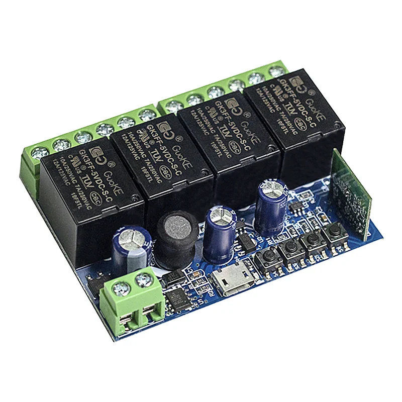 GERMA Input USB 5V DC 5 12 24 36 48V eWeLink Smart Wifi Switch Wireless Relay Receiver Module 4CH Remote Control For Google Home - Image 7