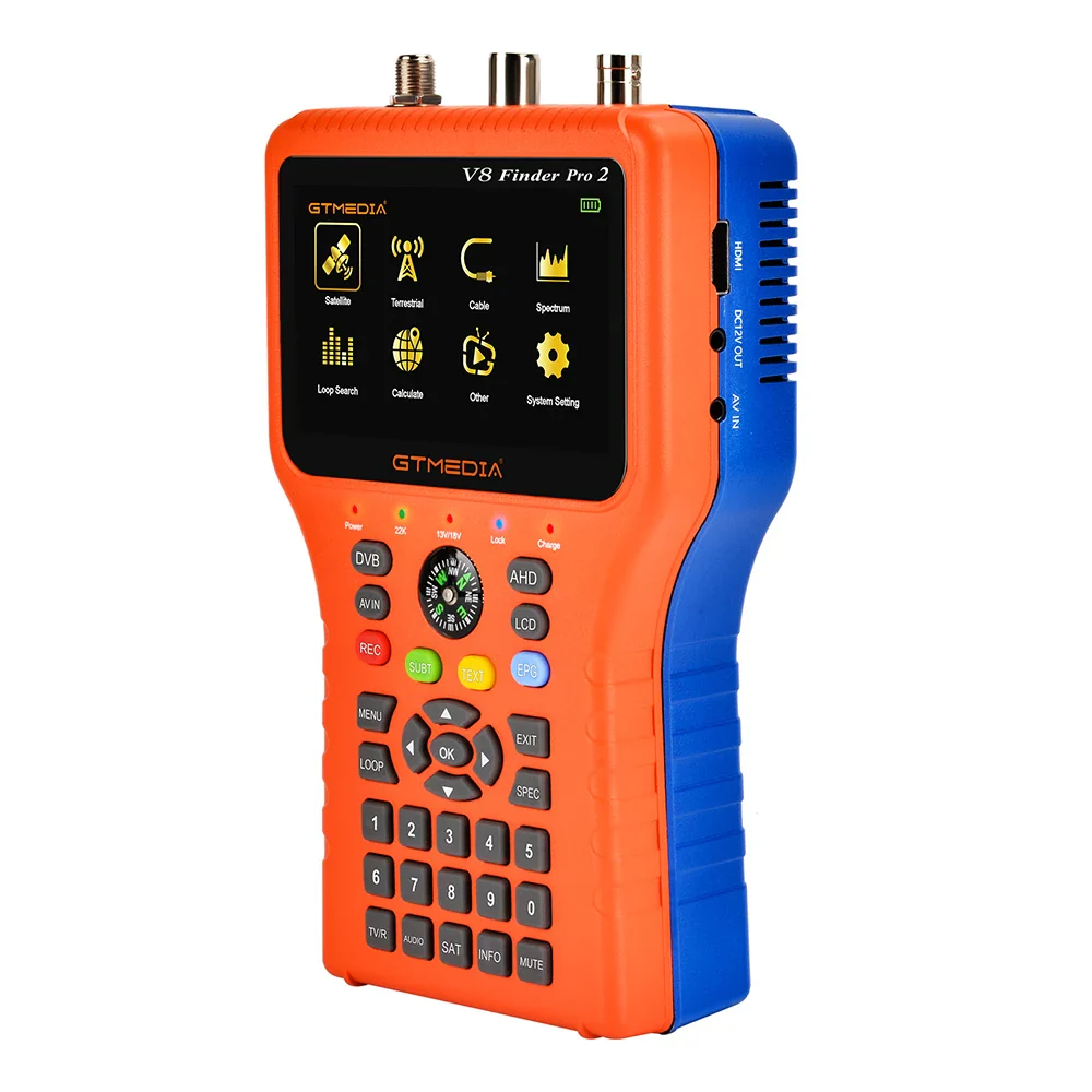 GTmedia V8 Finder Pro2  DVB-S2 DVB-T2 DVB-C AHD H.265 Satellite Meter Satellite Finder Spectrum Analyzer Satellite TV Receiver - Image 5
