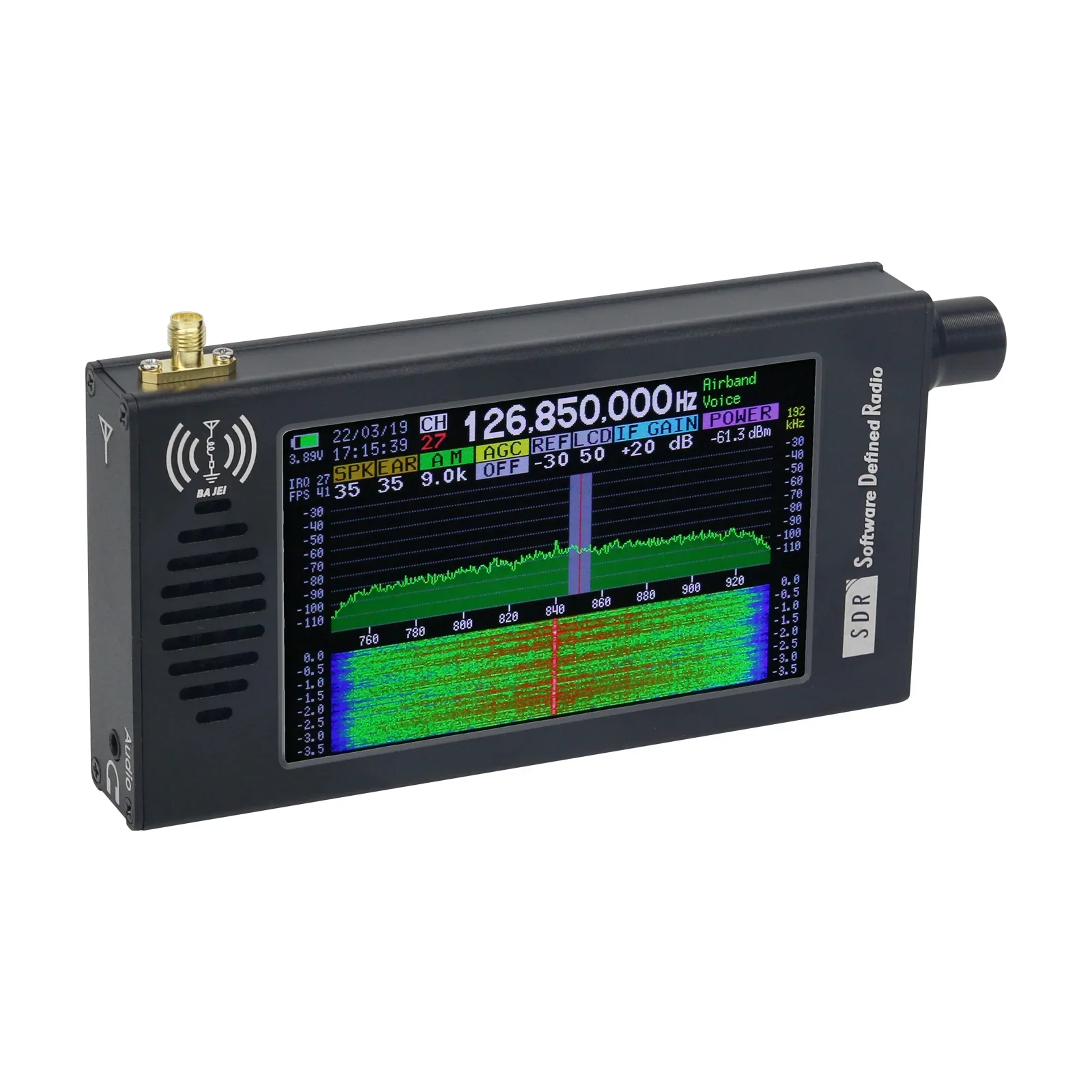 HamGeek DSP-01 SDR Radio Receiver DSP Digital Demodulation CW/AM/SSB/FM/WFM with 4.3" IPS LCD - Image 6