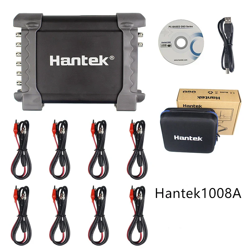 Hantek 1008C 8ch Oscilloscope With HT25 + HT201 CC-65 USB PC Storage Oscilloscopi/ Generator Digital Automotive Osciloscopio - Image 7