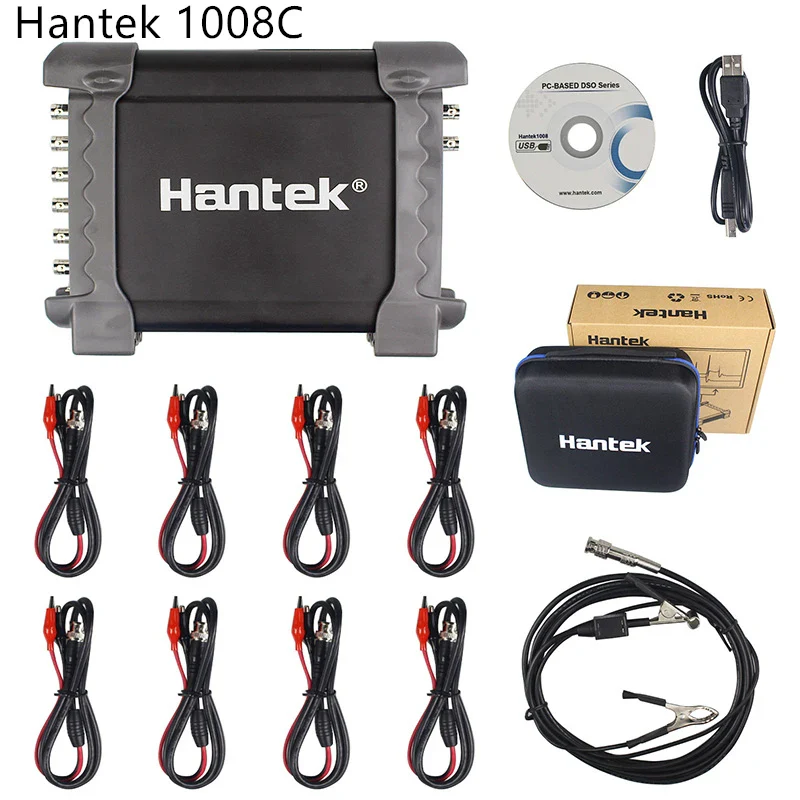 Hantek 1008C 8ch Oscilloscope With HT25 + HT201 CC-65 USB PC Storage Oscilloscopi/ Generator Digital Automotive Osciloscopio - Image 8