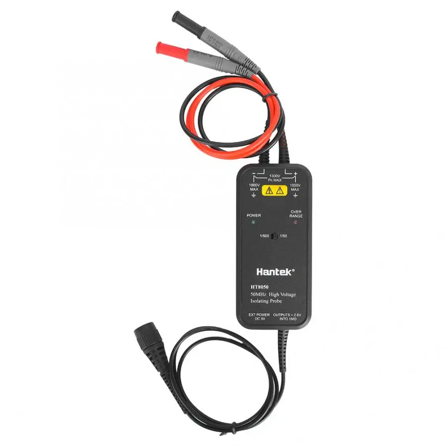 Hantek 100MHZ Oscilloscope HT8050/HT8100 High Voltage Differential Probe Isolation Probe LED Indicator Accessory Tools - Image 2