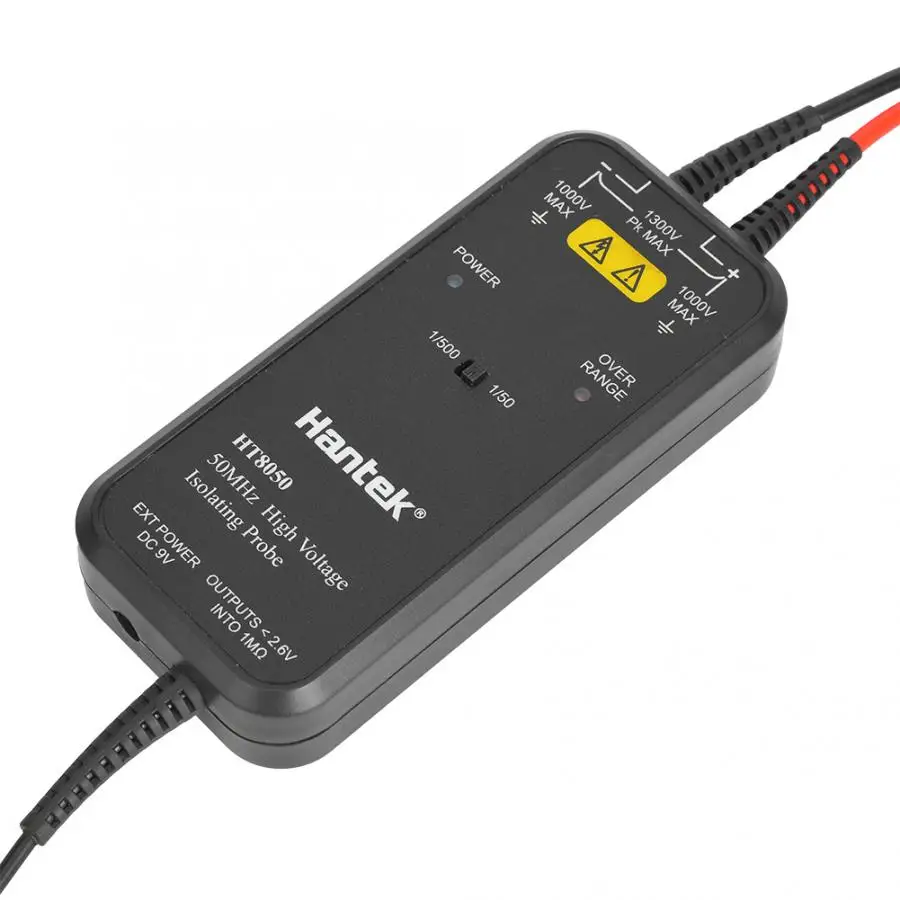 Hantek 100MHZ Oscilloscope HT8050/HT8100 High Voltage Differential Probe Isolation Probe LED Indicator Accessory Tools - Image 4