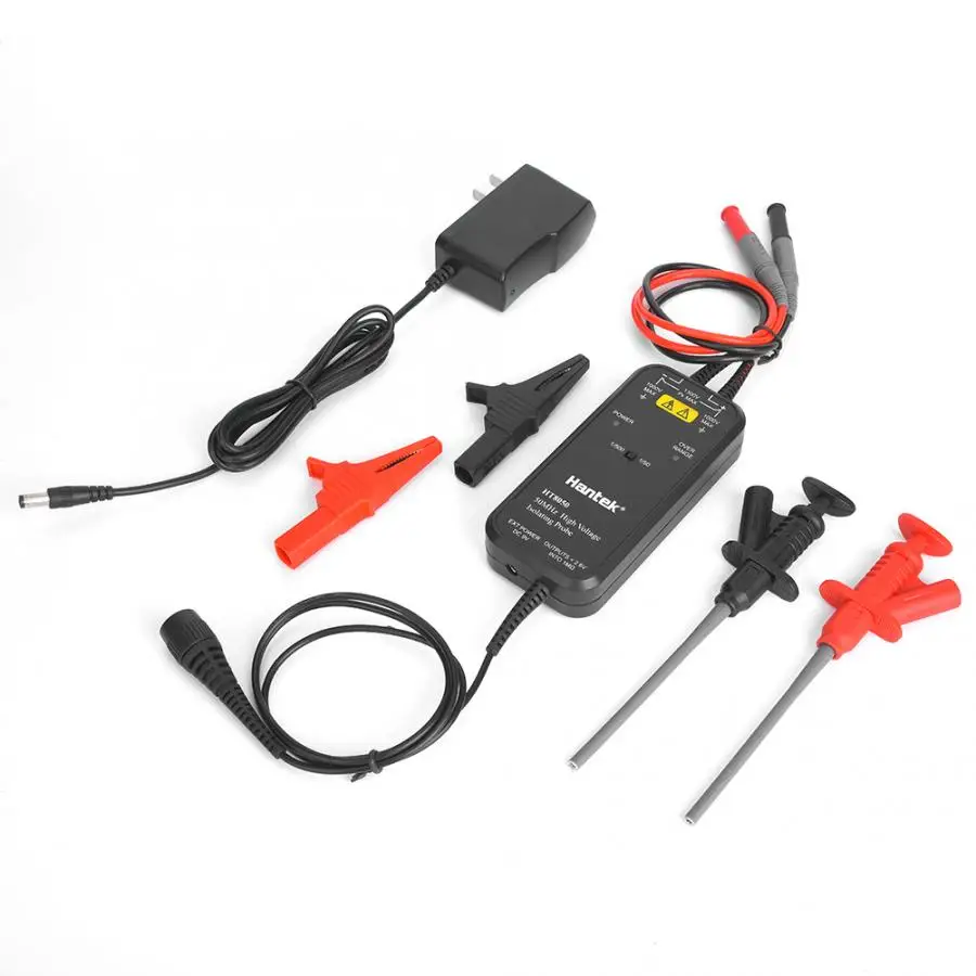Hantek 100MHZ Oscilloscope HT8050/HT8100 High Voltage Differential Probe Isolation Probe LED Indicator Accessory Tools - Image 6