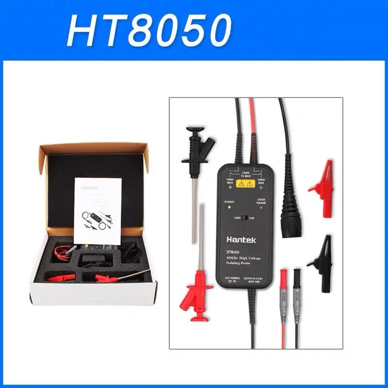 Hantek 100MHZ Oscilloscope HT8050/HT8100 High Voltage Differential Probe Isolation Probe LED Indicator Accessory Tools - Image 7