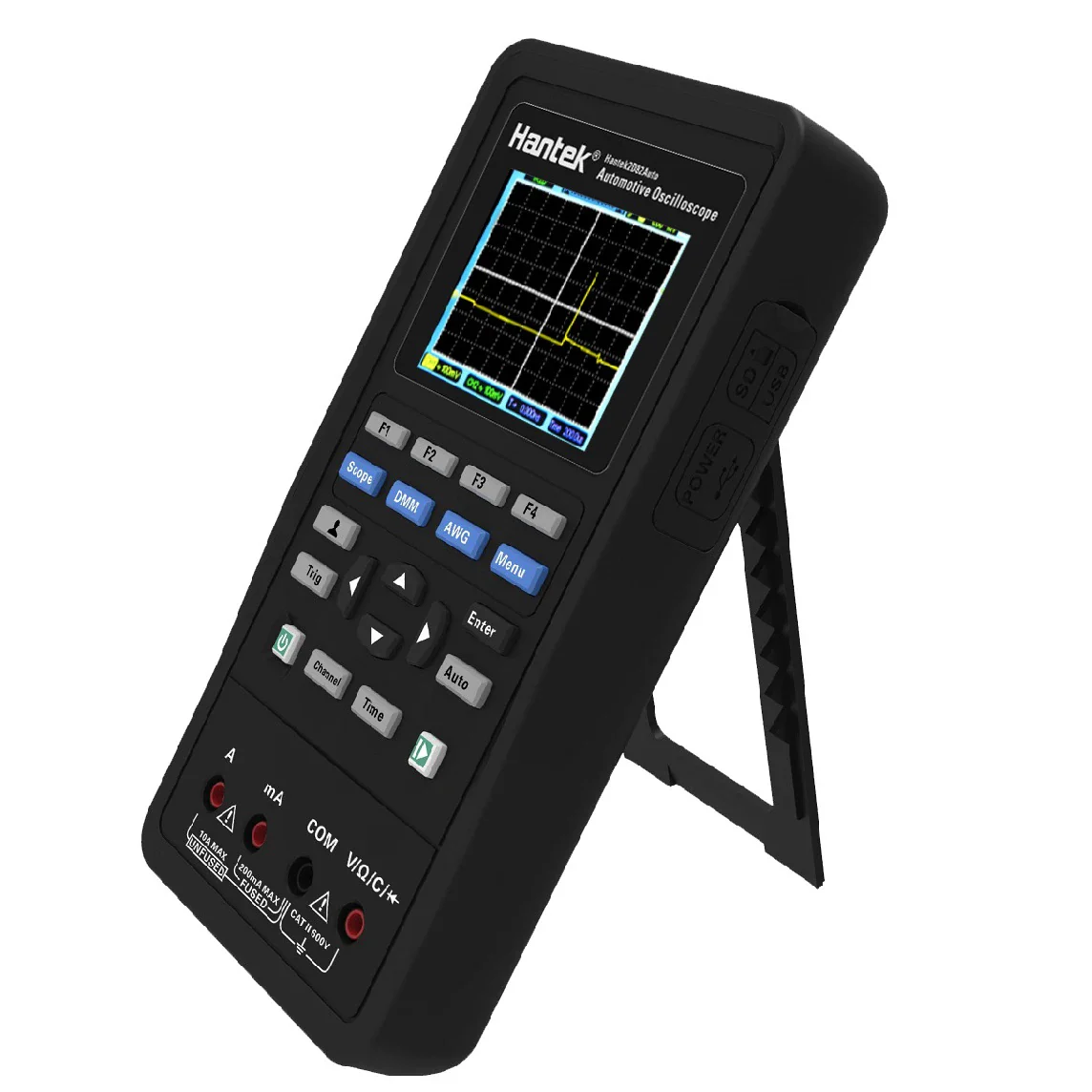 Hantek 2D82Auto Digital Car Handheld Oscilloscope 4 In 1 + Multimeter 80MHz Signal Source Машина Diagnostic 250MSa/S Portable - Image 4