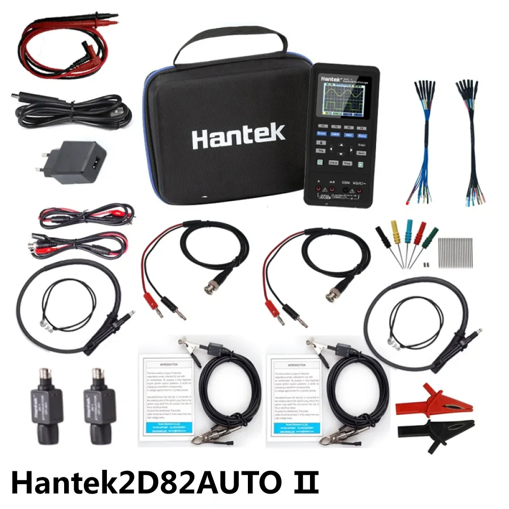 Hantek 2D82Auto Digital Car Handheld Oscilloscope 4 In 1 + Multimeter 80MHz Signal Source Машина Diagnostic 250MSa/S Portable - Image 8