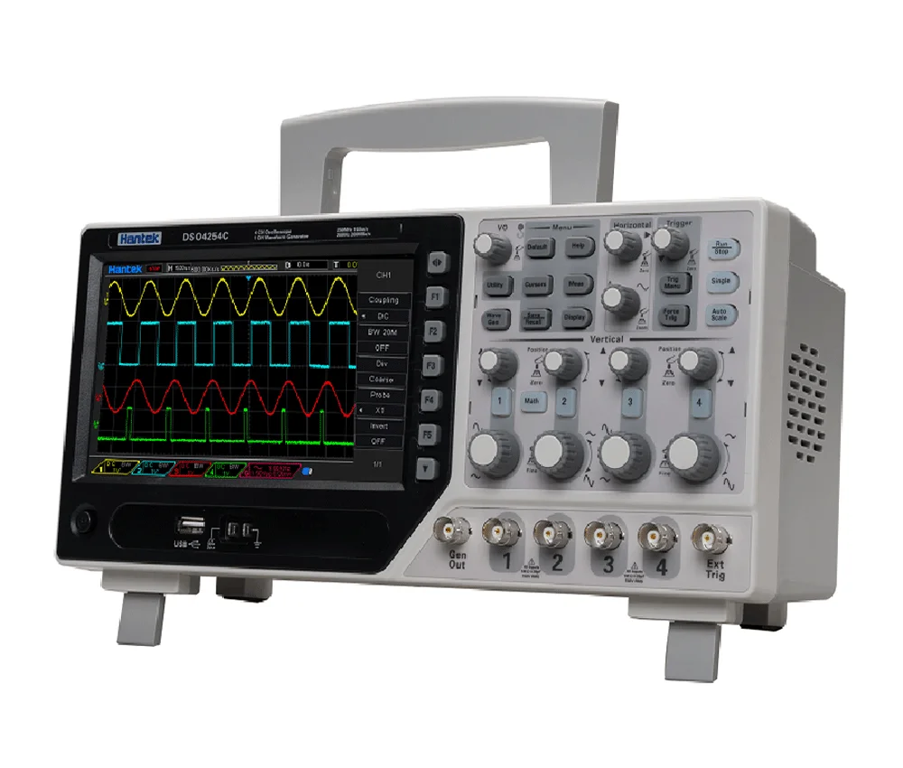Hantek DSO4254C 4-channel 250MHz Oscilloscope+Arbitrary/Function Signal Generator+External Trigger+DVM+Automatic Range Function - Image 7
