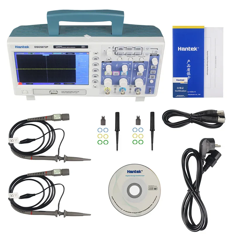 Hantek DSO5202P DSO5102P DSO5072P Digital Storage Oscilloscope 2-Channel 70MHz-200MHz Bandwidth 1GSa/S 40K TFT USB storage - Image 6