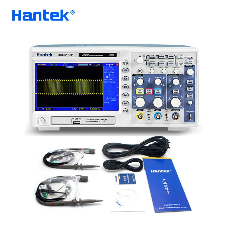 Hantek DSO5202P DSO5102P DSO5072P Digital Storage Oscilloscope 2-Channel 70MHz-200MHz Bandwidth 1GSa/S 40K TFT USB storage - Image 7