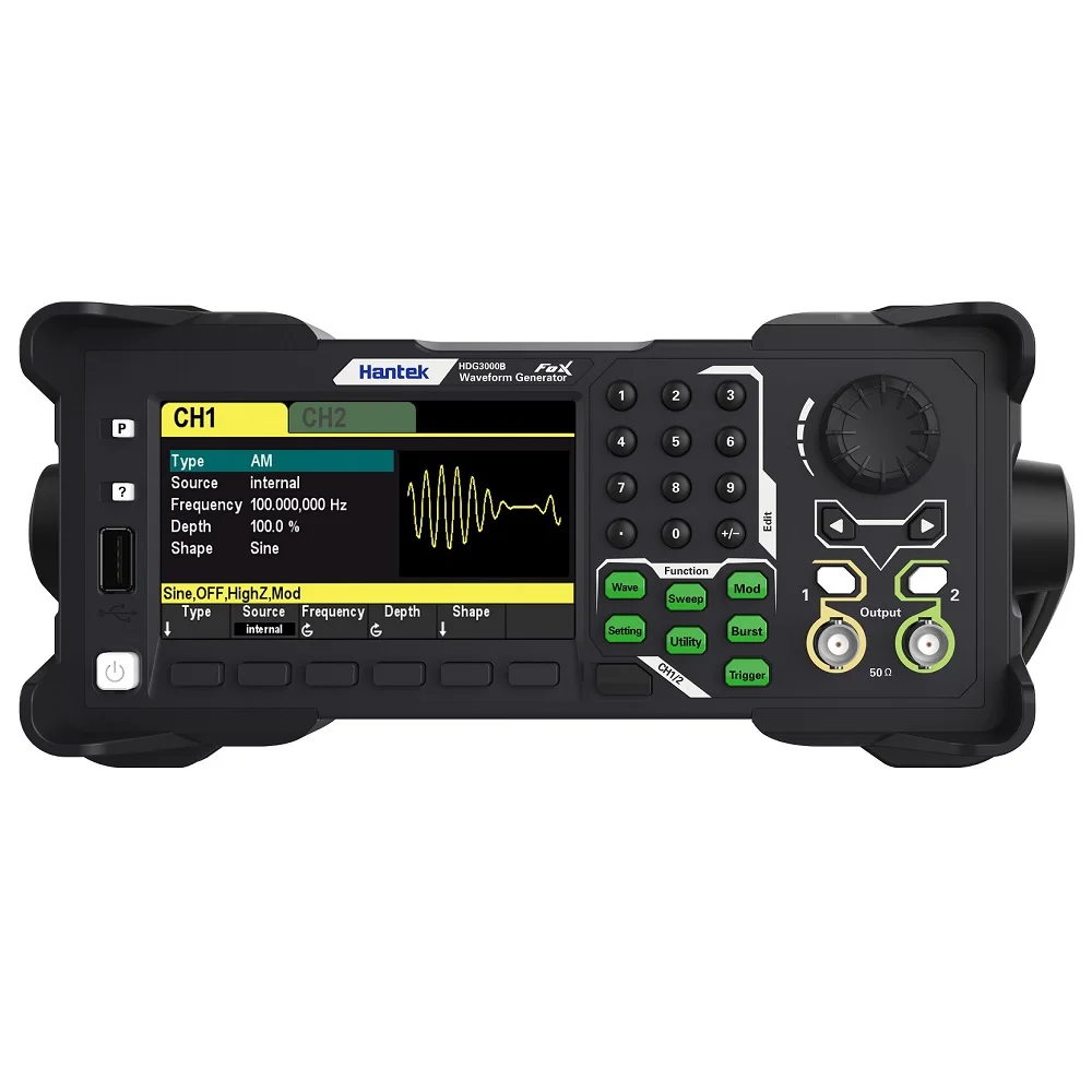 Hantek HDG3102B 5 in 1 Arbitrary Waveform Generator Function Generator + Pluse Generator + Harmonic Generator + Frequency Meter - Image 2