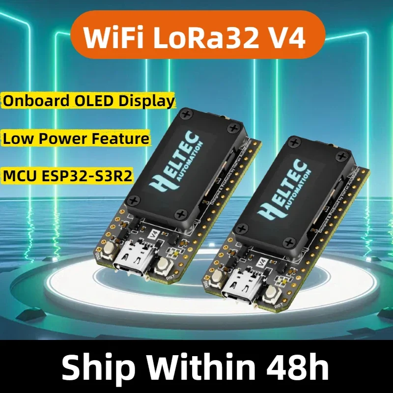 Heltec Meshtastic Wifi LoRa 32 V4 ESP32 SX1262 GPS 0.96inch OLED Solar Powered Dev-Board WiFi BLE Low Power For Arduino IoT - Image 2