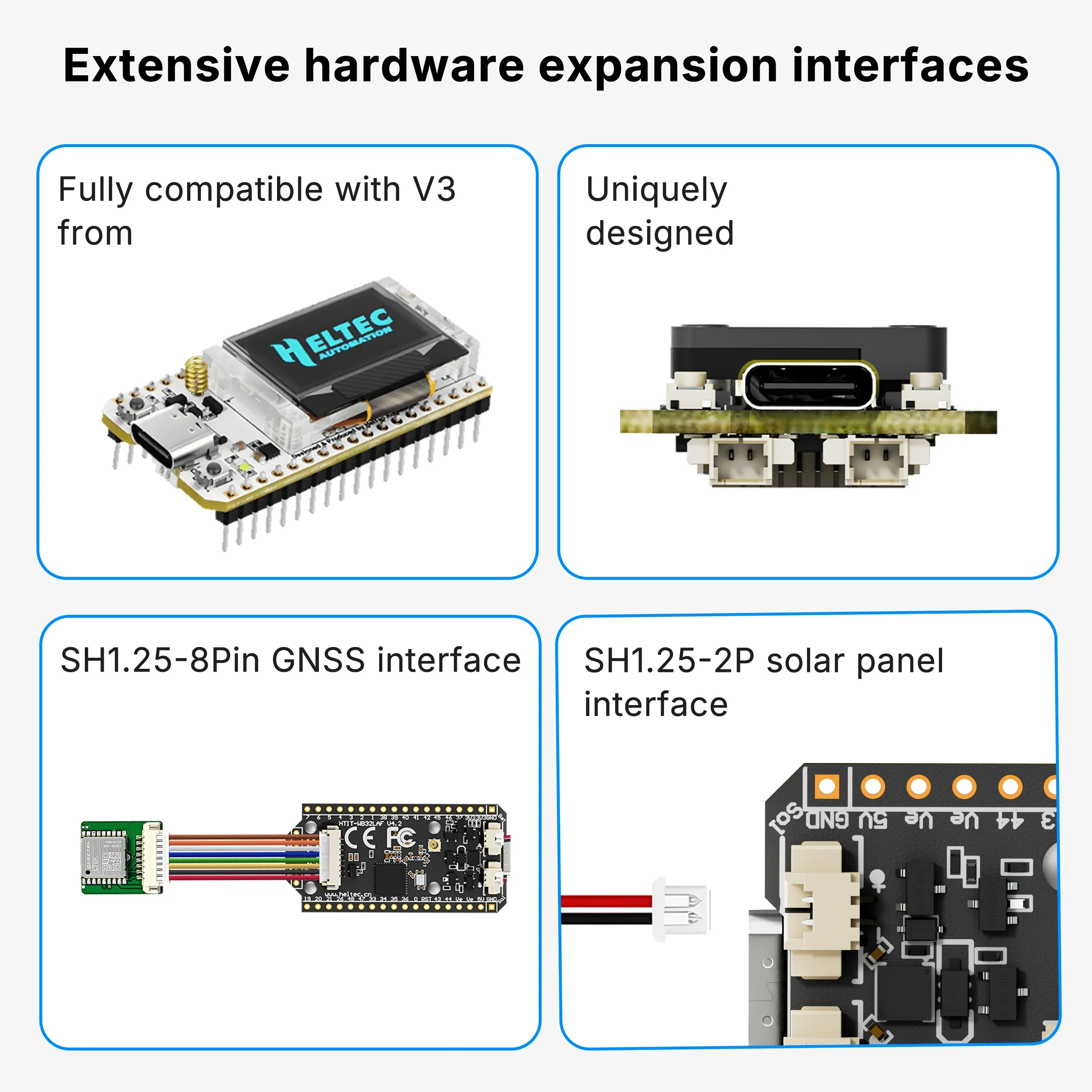 Heltec Meshtastic Wifi LoRa 32 V4 ESP32 SX1262 GPS 0.96inch OLED Solar Powered Dev-Board WiFi BLE Low Power For Arduino IoT - Image 4