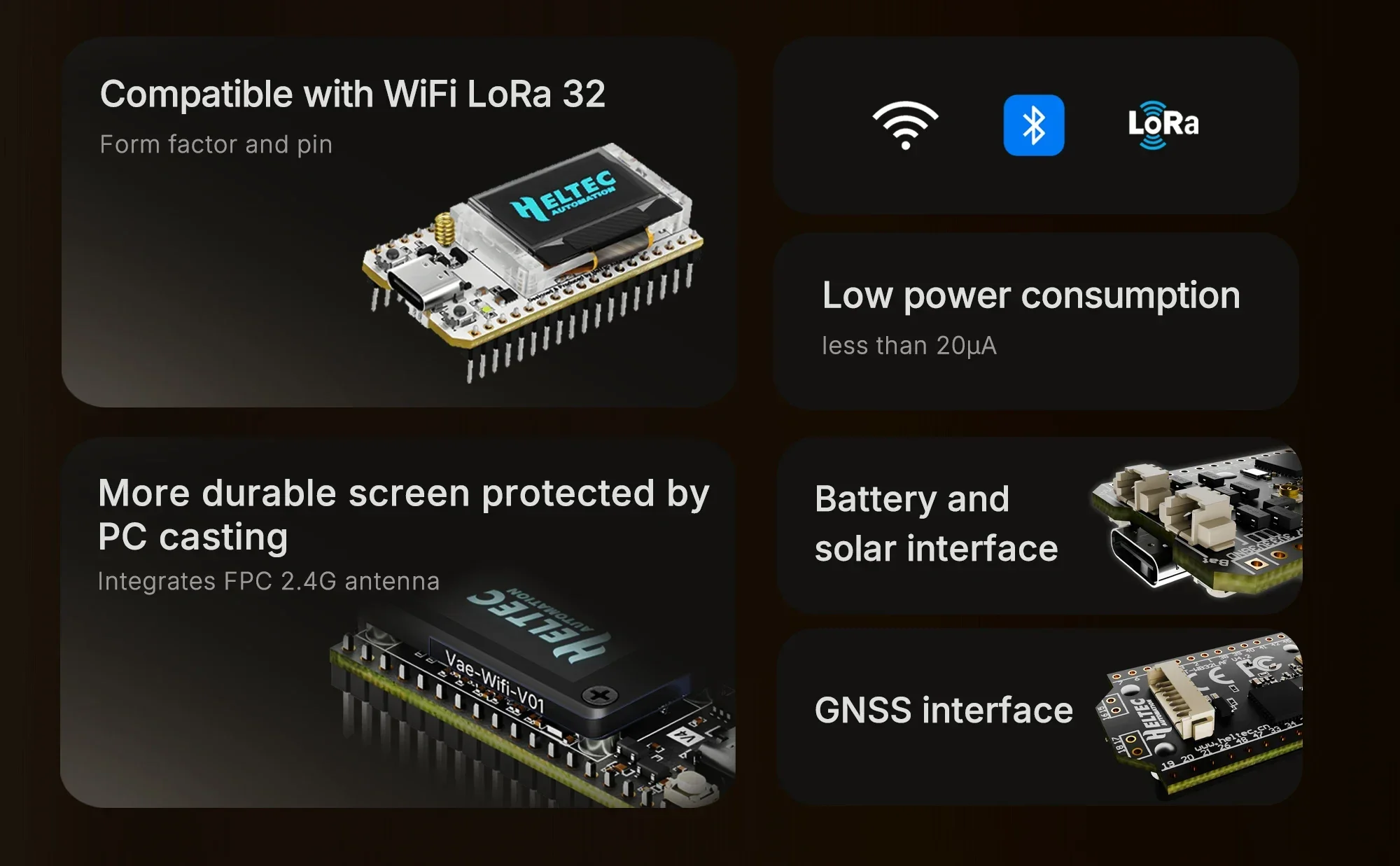 Heltec Meshtastic Wifi LoRa 32 V4 ESP32 SX1262 GPS 0.96inch OLED Solar Powered Dev-Board WiFi BLE Low Power For Arduino IoT - Image 5