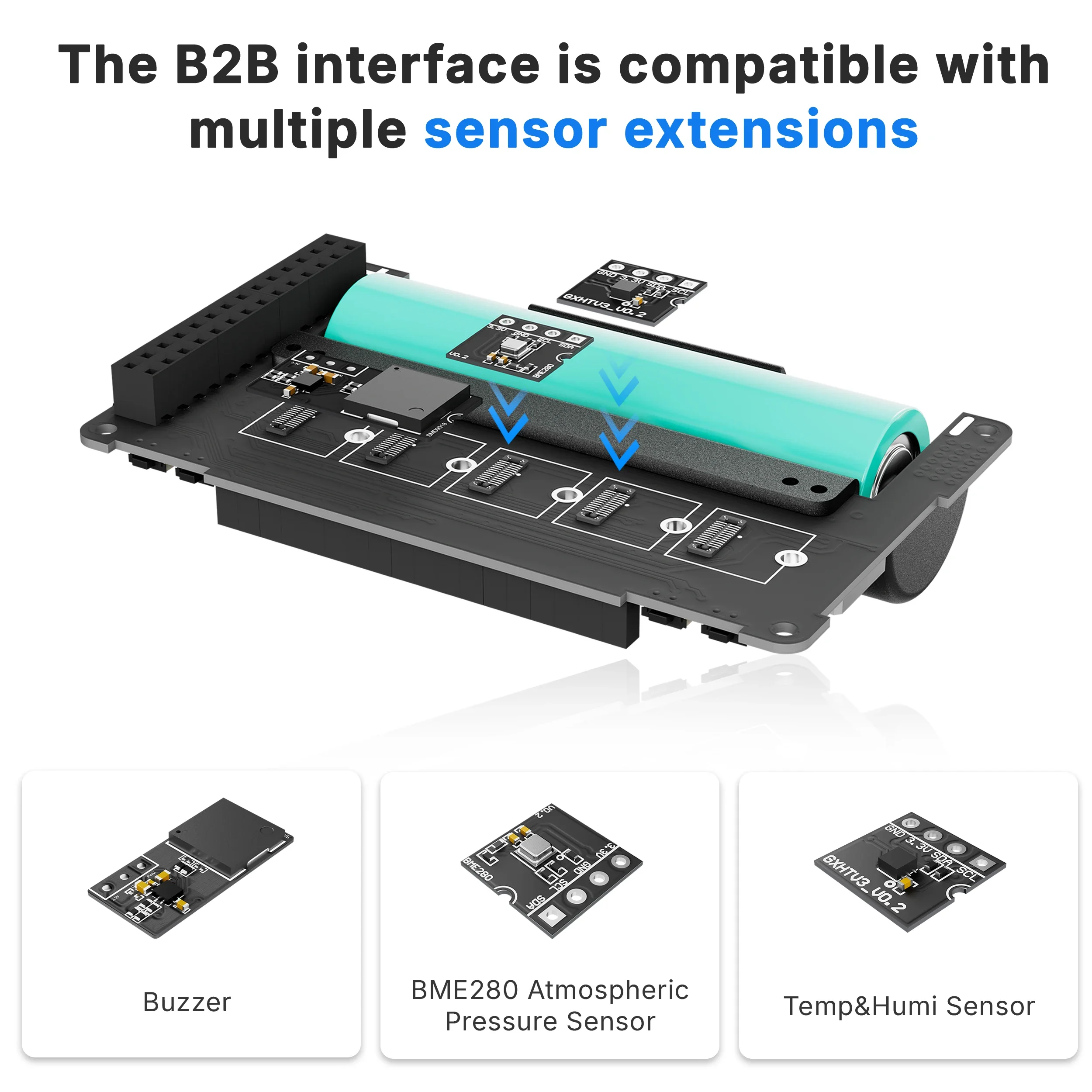 Heltec Temp/Humi Sensor  GXHTV3 BME280 Buzzer Low-Power For Meshtastic WIFI Lora 32 V4 V3 Expansion Kit - Image 2