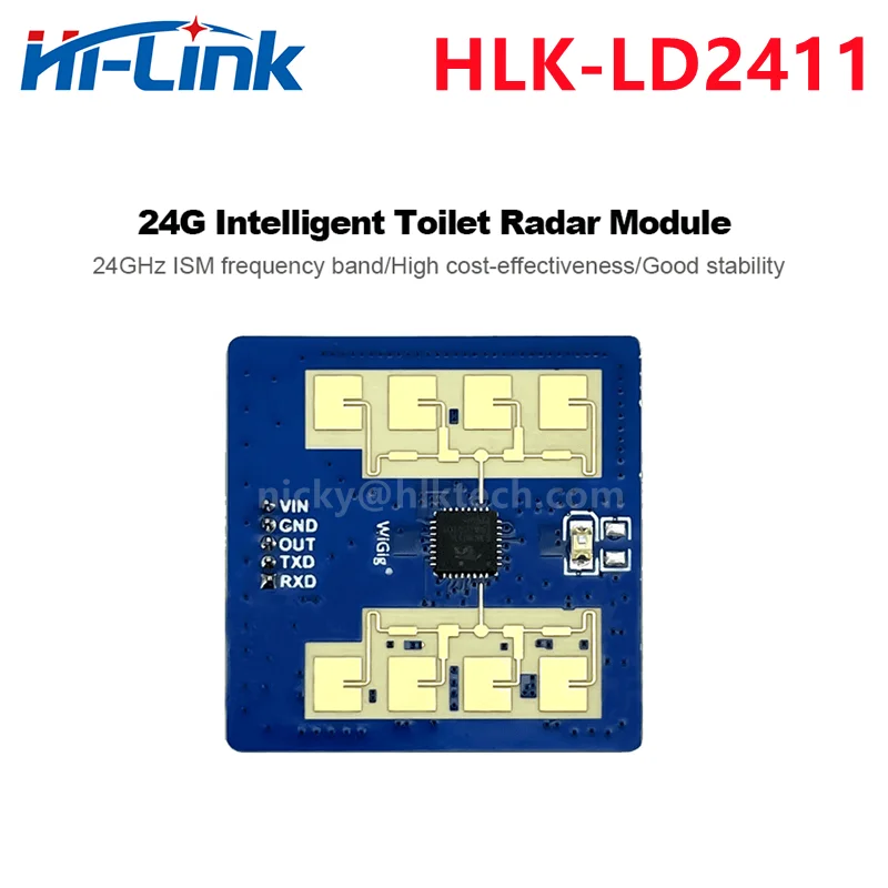 Hi-Link Rohs/FCC/CE 24G HLK-LD2410 LD2410C LD2402 LD2450 LD2401 Smart Home/Hotel Human Presence Motion Sensor Radar Module - Image 4