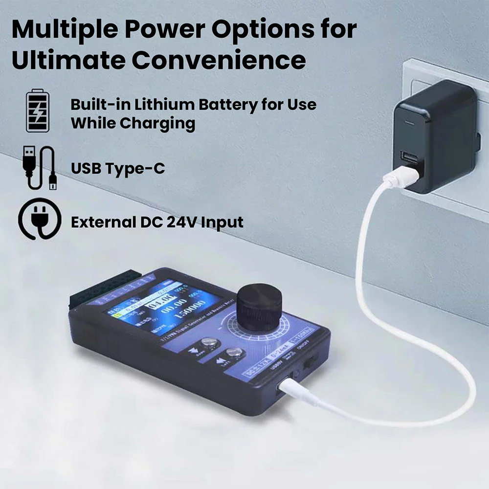 High-Precision Handheld PWM Pulse Signal Generator 0-20mA 4-20mA 0-10V Current Voltage Output Signal Source Analog Simulator - Image 5