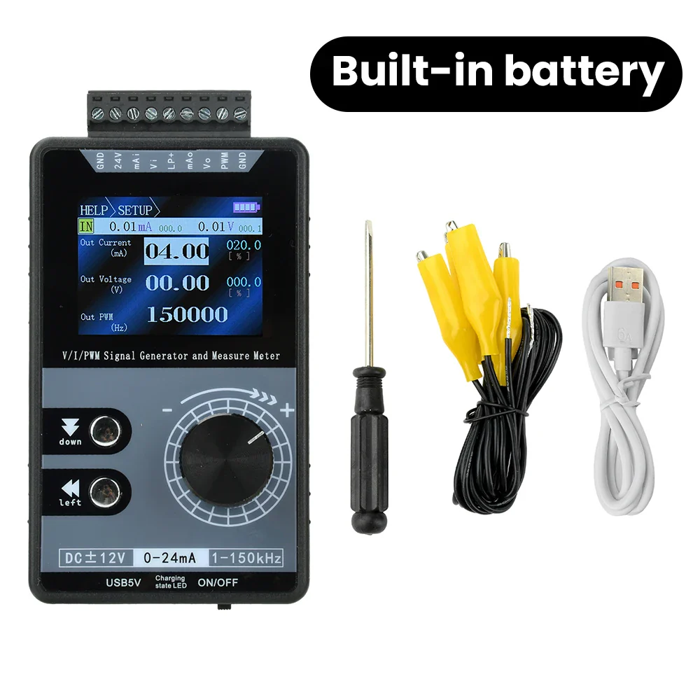 High-Precision Handheld PWM Pulse Signal Generator 0-20mA 4-20mA 0-10V Current Voltage Output Signal Source Analog Simulator - Image 7