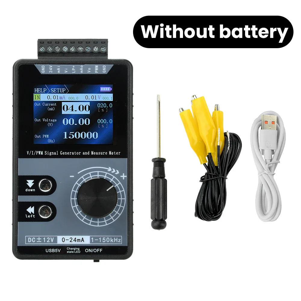 High-Precision Handheld PWM Pulse Signal Generator 0-20mA 4-20mA 0-10V Current Voltage Output Signal Source Analog Simulator - Image 8