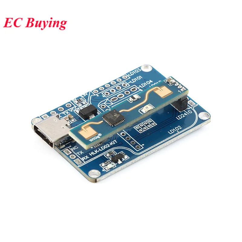 HLK-LD2410B Test Kit LD2410 FMCW 24G Smart Human Presence Status Sensing Radar Heartbeat Detection Sensor Module High Sensitivit - Image 4