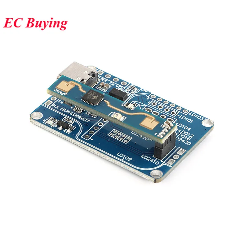 HLK-LD2410B Test Kit LD2410 FMCW 24G Smart Human Presence Status Sensing Radar Heartbeat Detection Sensor Module High Sensitivit - Image 5