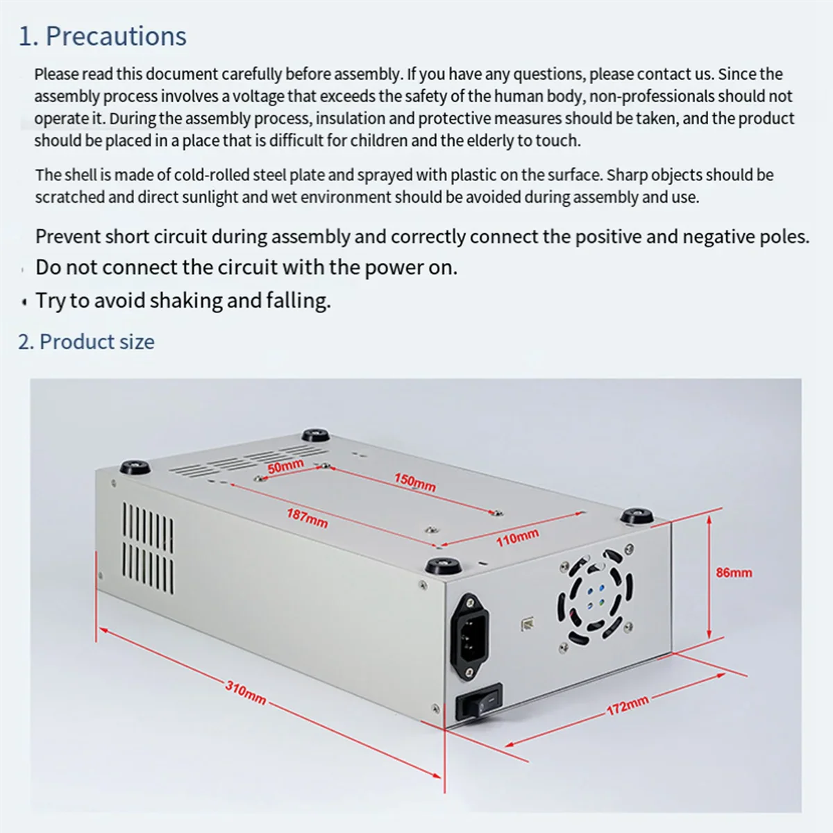 HOT NEW RD RD6012 RD6018 Switch Power Supply 65V 800W Digital Power Supply Case S800 for Iron Shell Voltage Converter Kit - Image 4