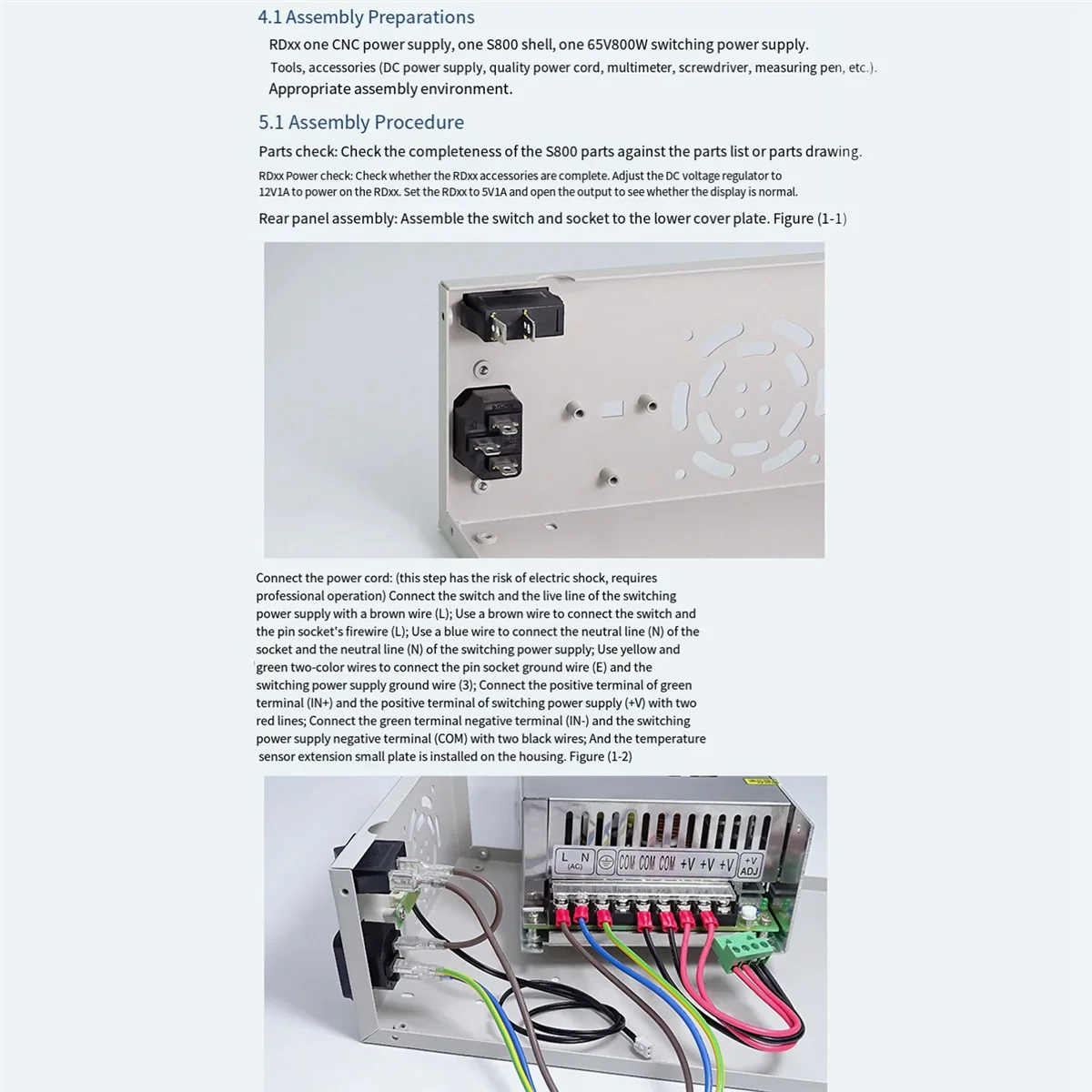 HOT NEW RD RD6012 RD6018 Switch Power Supply 65V 800W Digital Power Supply Case S800 for Iron Shell Voltage Converter Kit - Image 5