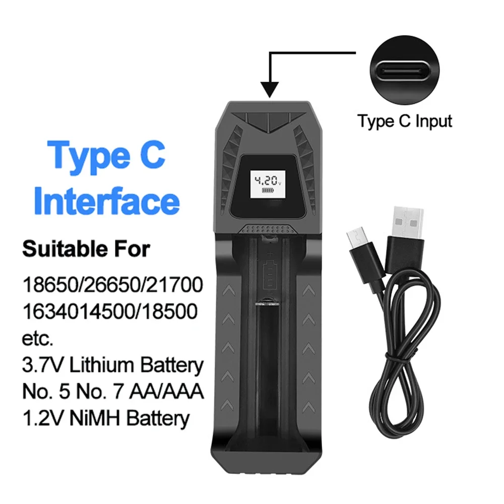 Intelligent LCD Battery USB Charger - 1/2/4 Slots for 18650 4.2V Li-ion & 1.2V Ni-MH AA/AAA Rechargeable Batteries - Image 8