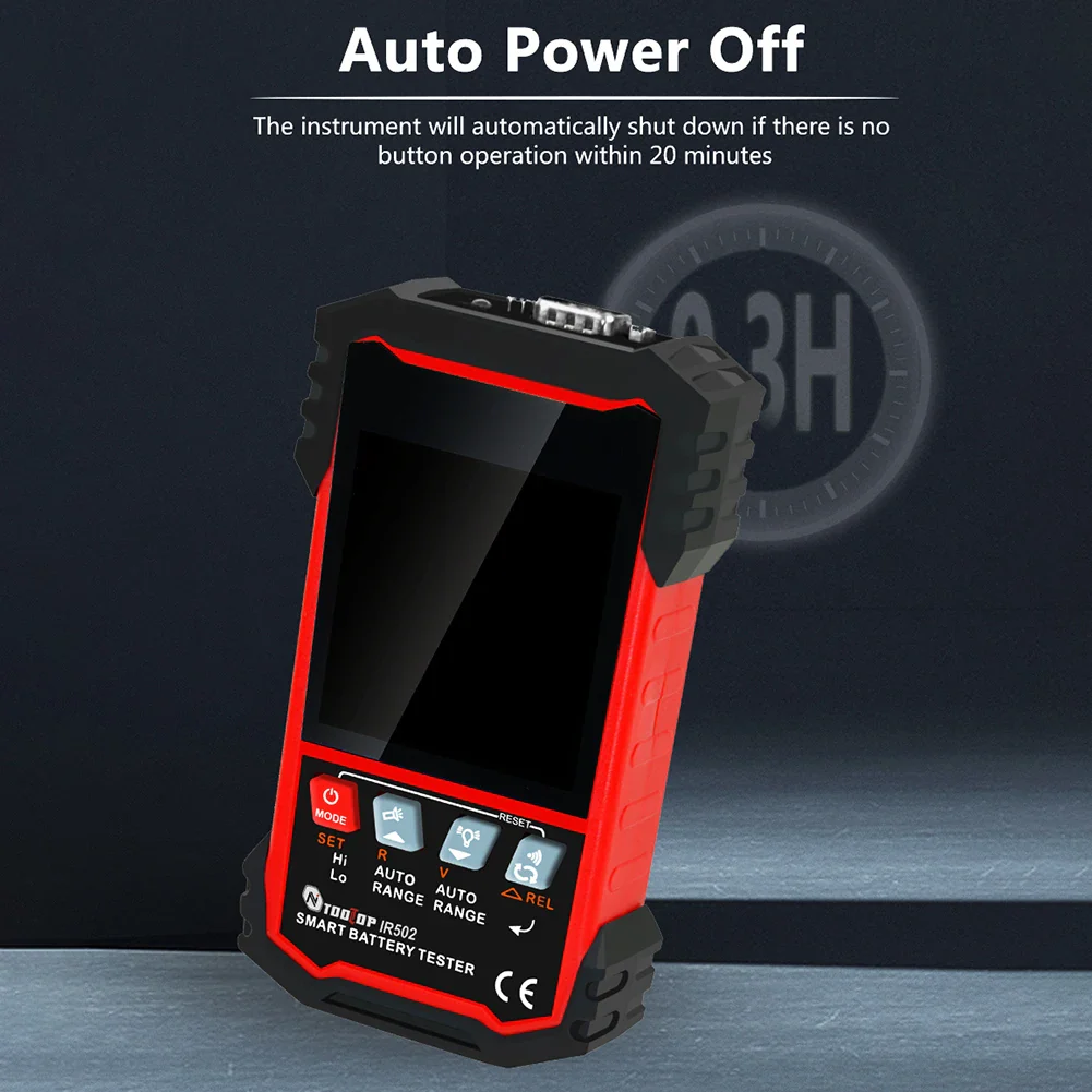 TOOLTOP IR500/IR502 Battery Internal OHM Meter High Precision 120V 0.000mω-500ω Battery Ohmmeter Lithium Nickel-cadmium Batteries Tool - Image 5