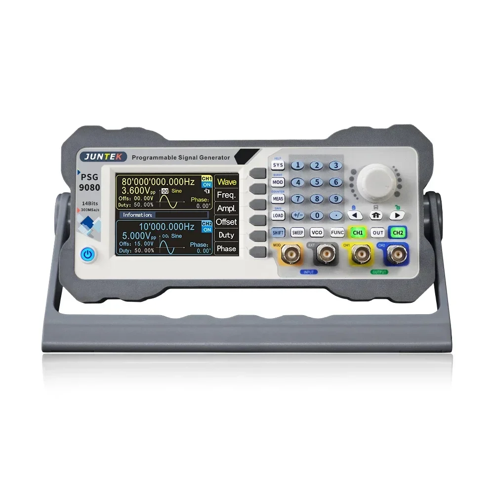 JUNTEK Signal Generator PSG9080 80M Programmable Digital Control DDS Dual-Channel Arbitrary Waveform Frequency Meter Function - Image 2