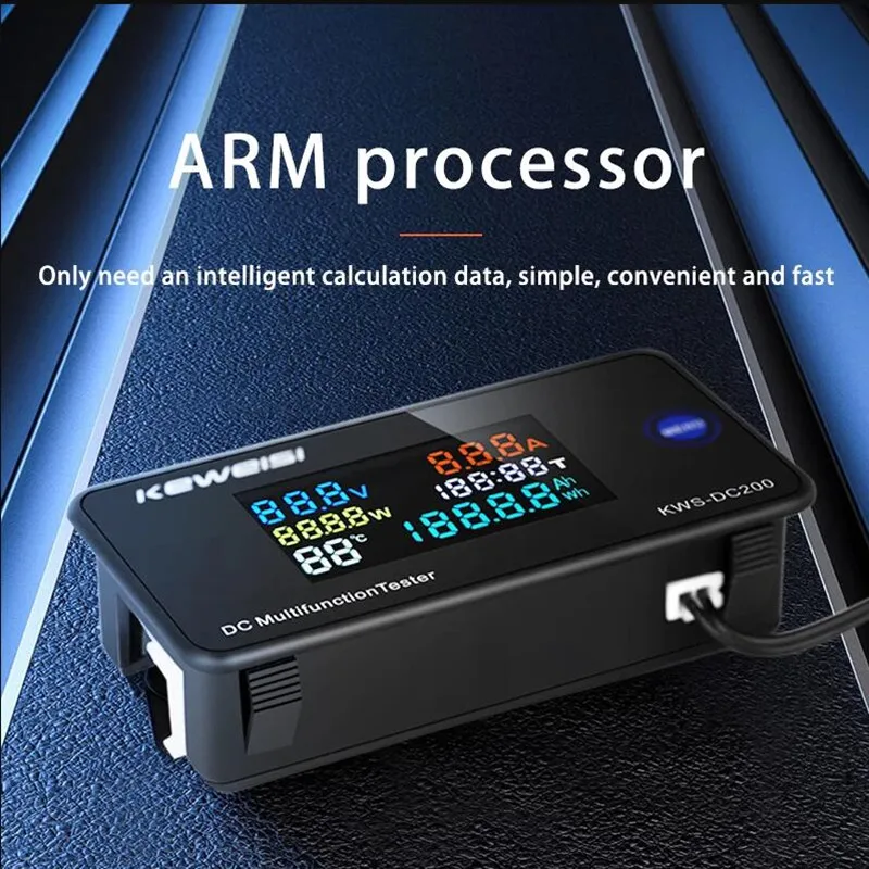 KWS DC-200 Voltmeter Ammeter DC 0-200V KWS Power Energy Meter LED Digital DC Wattmeter Electric Meter with Reset Function 0-100A - Image 4
