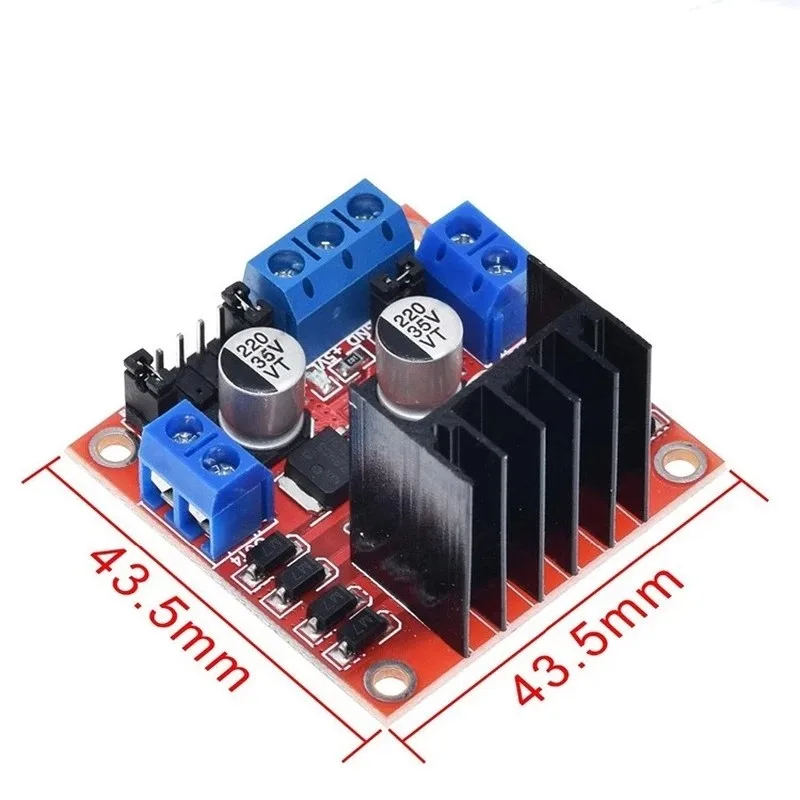 L298N DC Motor Driver Module L298N Stepper Motor Smart Car Robot Breadboard Peltier High Power L298 DC Motor Driver for Arduino - Image 2