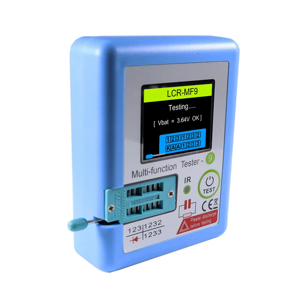 LCR-MF9 1.8" TFT LCD Display Multi-meter Transistor Tester Diode Triode Capacitor Resistor Test Meter MOSFET NPN PNP Triac MOS - Image 3