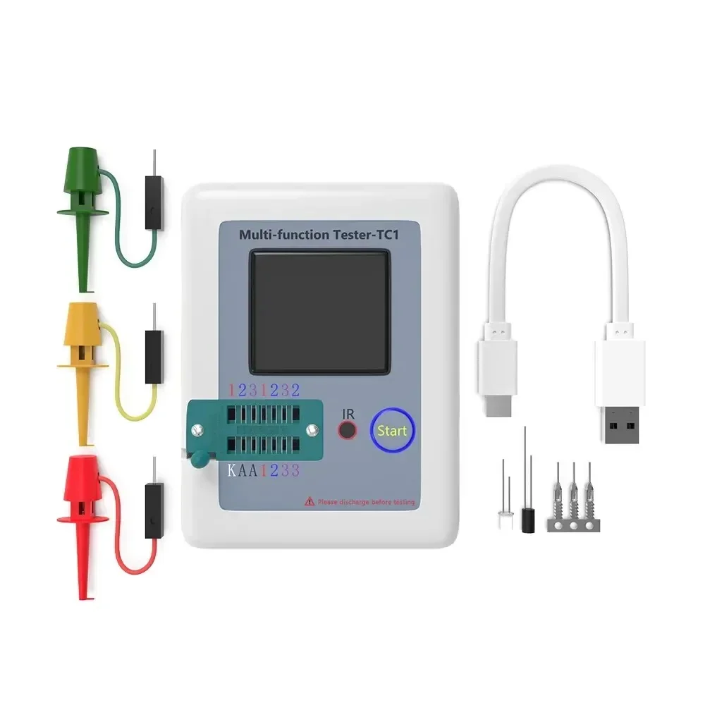 LCR TC1 1.8 Inch TFT LCD Display Multimeter Transistor Tester Diode Triode Capacitor Resistor Test Meter - Image 4