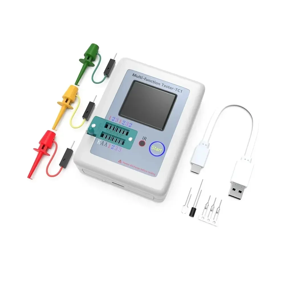 LCR TC1 1.8 Inch TFT LCD Display Multimeter Transistor Tester Diode Triode Capacitor Resistor Test Meter - Image 6
