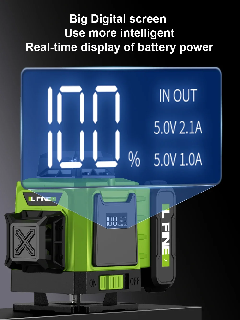 LFINE 3D/4D Laser Level 12/16 Lines Horizontal And Vertical With Remote Control 8 Lines 360°Self-leveling Laser Levels - Image 4