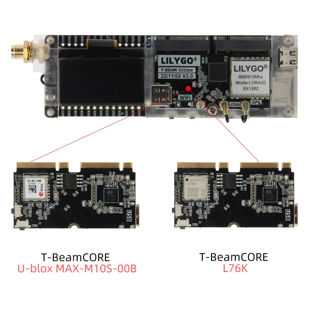 LILYGO® Meshtastic T-Beam SUPREME ESP32-S3 Development Board SX1262 LoRa Module 433/868/915MHz GPS WiFi Bluetooth 1.3 inch OLED - Image 5