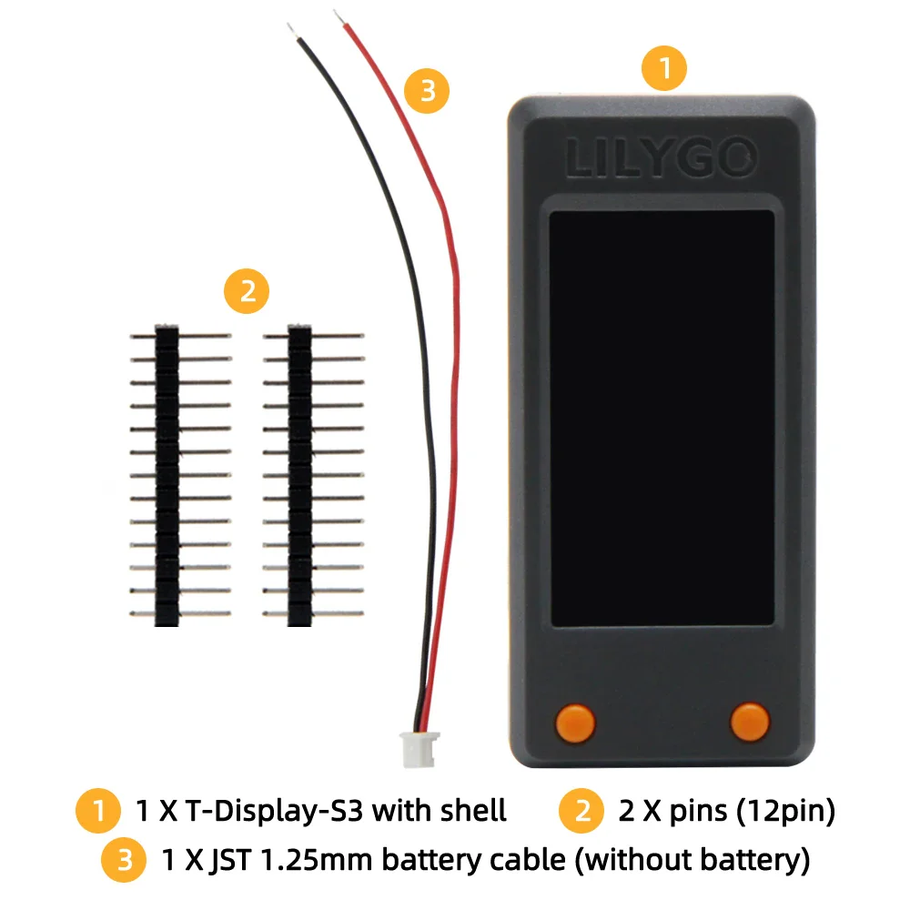 LILYGO® T-Display-S3 ESP32-S3 1.9 inch ST7789 LCD Display Development Board WIFI Bluetooth5.0 Wireless Module 170*320 Resolution - Image 10