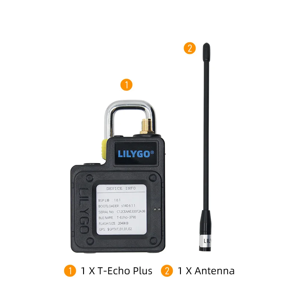 LILYGO® T-Echo PLUS NRF52840 LoRa SX1262 433/868/915MHz Wireless Module GPS 1.54 E-Paper BME280 With 2400mAh Battery for Arduino - Image 7